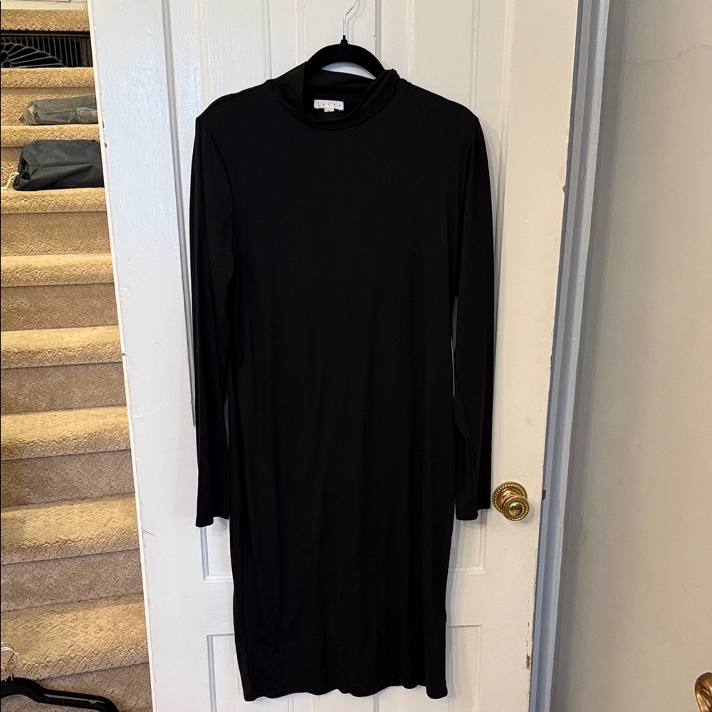 Leith Classic Black Long Sleeve Dress